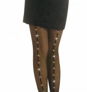 Collants noir avec diamants taille M/L