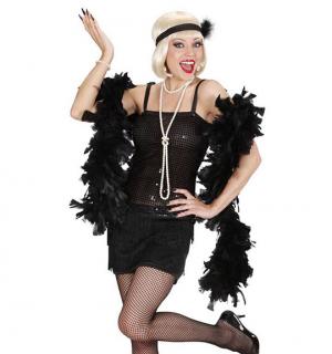 Robe Charleston noire à paillettes taille L