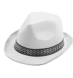 Lot de 100 borsalinos polyester Tony blanc
