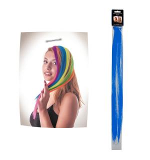 Mêche extension cheveux bleu fluo