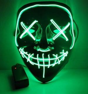 Masque lumineux la purge vert