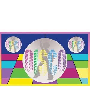 Pavillon disco 90x150cm