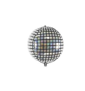 Ballon mylar Boule à facettes 40cm 3D