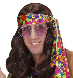 Perruque Hippie chatain