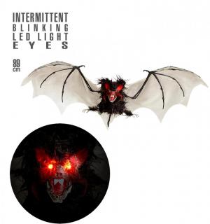 Chauve-souris poilue 89cm lumineuse