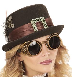 Lunettes Steampunk bronze (N01)