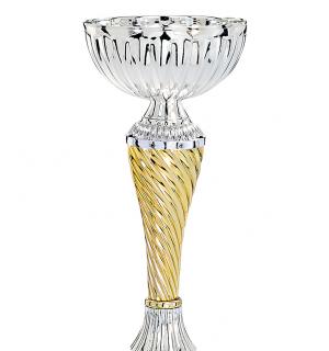 Coupe or et argent socle marbre 19cm - 1422