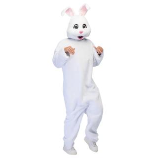 Mascotte lapin en peluche grosse tête