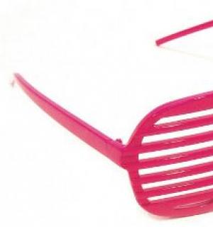 Lunettes grille rose fluo (N35)