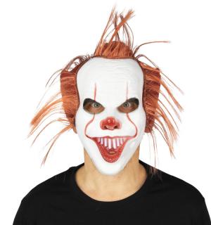 Masque clown avec cheveux