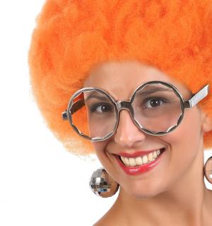 Lunettes disco boules argent (N20)