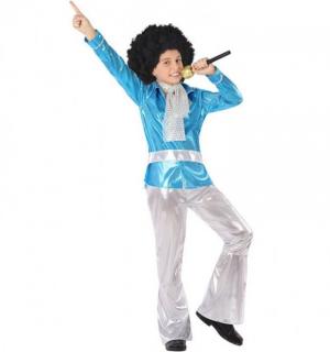 Déguisement enfant disco bleu 5/6 ans