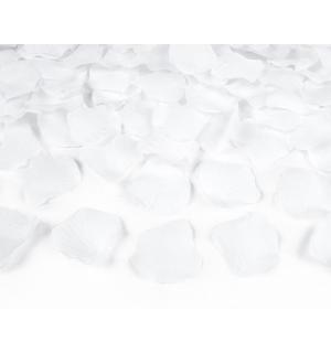 640 pétales de rose en tissu blanc