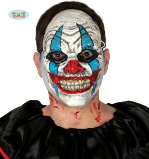 Masque de clown PVC couleur