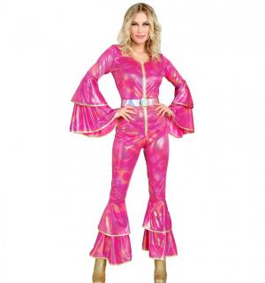 Combinaison disco rose taille M