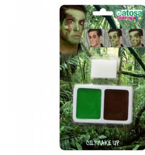 Maquillage militaire soldat