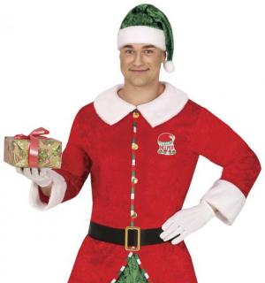 Lutin du Père Noël en velours et fourrure taille L