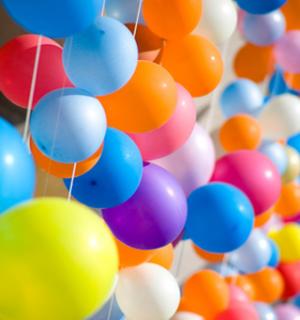 50 ballons latex 25cm multicolores fabriqués en France