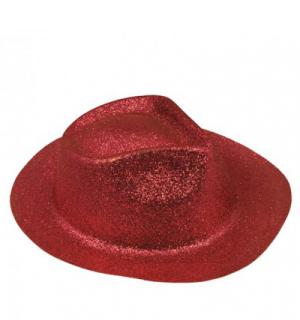 Borsalino paillettes couleur rouge