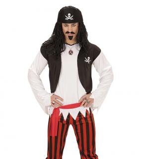 Pirate noir rouge taille S