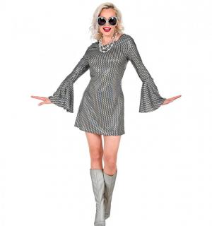 Tunique disco diamant argent taille XL