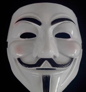 Lot de 200 masques V pour Vendetta blanc