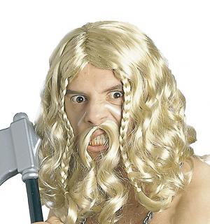 Perruque + Moustaches viking
