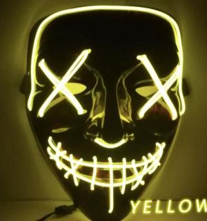 Masque lumineux la purge jaune