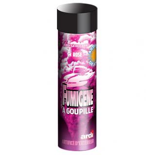Fumigène à goupille 1mn rose