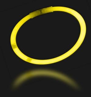100 bracelets lumineux fluo jaune