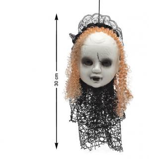 Tête de poupée maléfique 30 cm