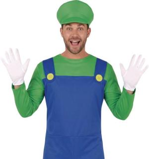 Plombier vert et bleu Luigi taille L