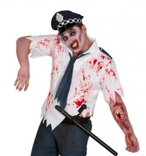 Policier zombie taille M