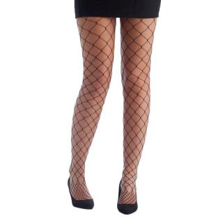 Collant résille noir grosses mailles XL