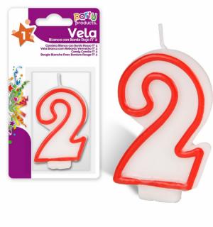 Bougie anniversaire chiffre 2