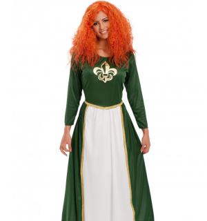 Robe médiévale verte taille S/M