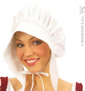 Bonnet de femme western ou médiéval blanc