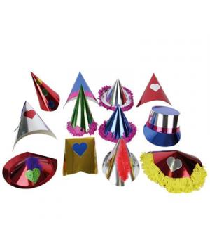 10 chapeaux carton adulte