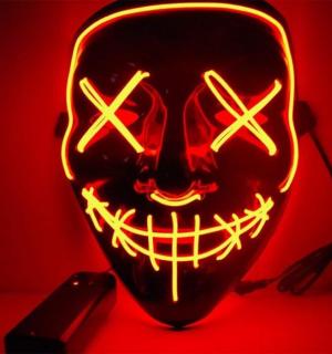 Masque lumineux la purge orange