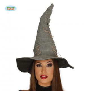 Chapeau de sorcière gris