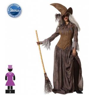 Vieille sorcière marron taille XS/S