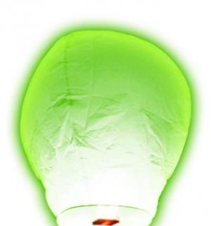 Lanterne volante thaïlandaise verte 