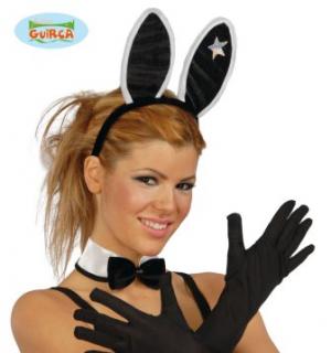 Gants longs 40cm noirs