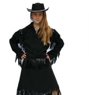 Cow girl noire 4/5 ans