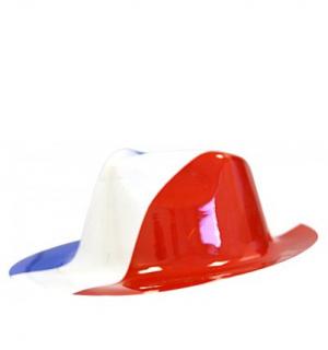 Chapeau borsalino pvc tricolore