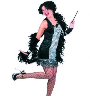 Robe Charleston noire et argent taille 40/42