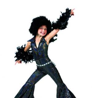 Combi disco noire 11/13 ans