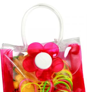 Elastiques a cheveux dans petit sac