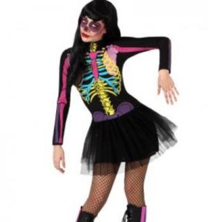 Squelette sexy couleur taille M/L