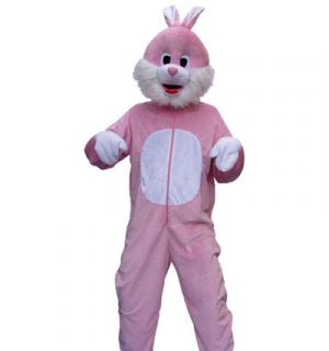 Lapin rose grosse tête